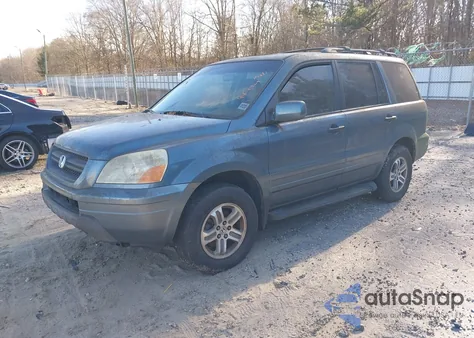2005 Honda Pilot Ex-L from USA, damaged, VIN 2HKYF18645H517960